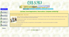 Desktop Screenshot of clubsched.com