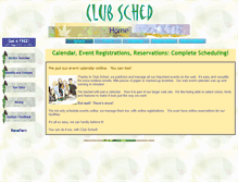 Tablet Screenshot of clubsched.com